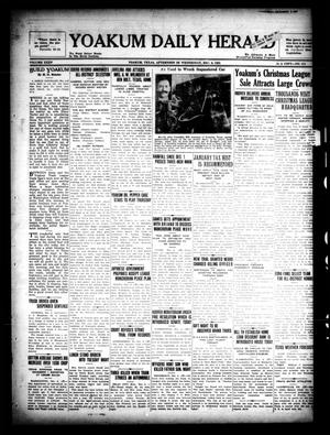 Primary view of object titled 'Yoakum Daily Herald (Yoakum, Tex.), Vol. 35, No. 211, Ed. 1 Wednesday, December 9, 1931'.