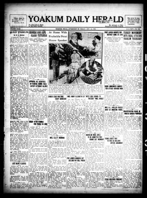 Primary view of object titled 'Yoakum Daily Herald (Yoakum, Tex.), Vol. 35, No. 190, Ed. 1 Friday, November 13, 1931'.