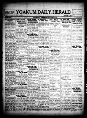 Primary view of object titled 'Yoakum Daily Herald (Yoakum, Tex.), Vol. 36, No. 13, Ed. 1 Friday, April 15, 1932'.