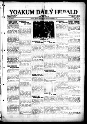 Primary view of object titled 'Yoakum Daily Herald (Yoakum, Tex.), Vol. 28, No. [345], Ed. 1 Wednesday, March 25, 1925'.