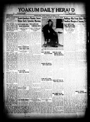 Primary view of object titled 'Yoakum Daily Herald (Yoakum, Tex.), Vol. 36, No. [189], Ed. 1 Sunday, November 13, 1932'.