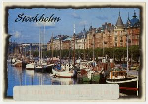 Primary view of object titled '[Postcard of Stockholm, Sweden]'.