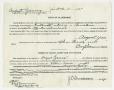 Primary view of [August Young's Oath of Allegiance and Order Admitting to Citizenship, 1923]