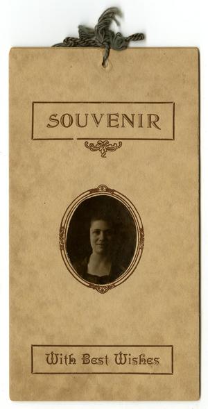 Primary view of object titled '[Souvenir Card for Hanson School]'.