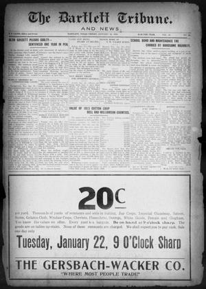 Primary view of The Bartlett Tribune and News (Bartlett, Tex.), Vol. 38, No. 22, Ed. 1, Friday, January 18, 1924
