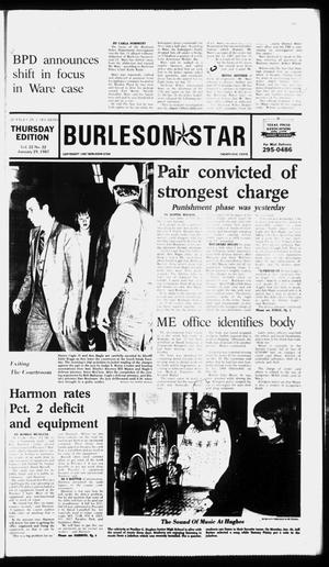 Primary view of object titled 'Burleson Star (Burleson, Tex.), Vol. 22, No. 32, Ed. 1 Thursday, January 29, 1987'.