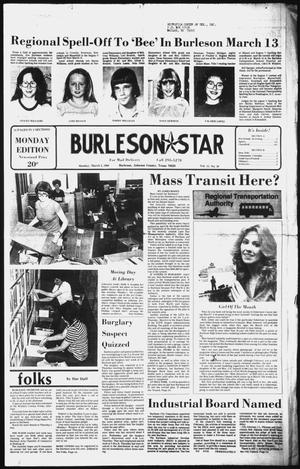 Primary view of object titled 'Burleson Star (Burleson, Tex.), Vol. 15, No. 39, Ed. 1 Monday, March 3, 1980'.