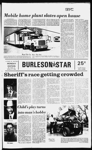 Primary view of object titled 'Burleson Star (Burleson, Tex.), Vol. 19, No. 27, Ed. 1 Monday, January 16, 1984'.