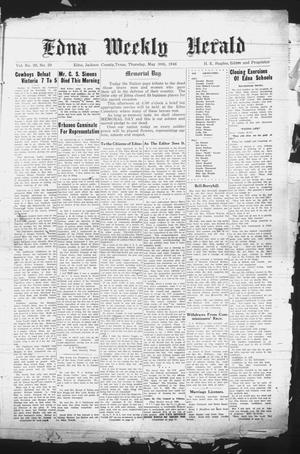 Primary view of object titled 'Edna Weekly Herald (Edna, Tex.), Vol. 39, No. 29, Ed. 1 Thursday, May 30, 1946'.