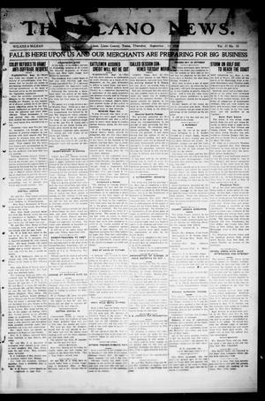 Primary view of object titled 'The Llano News. (Llano, Tex.), Vol. 37, No. 10, Ed. 1 Thursday, September 23, 1920'.