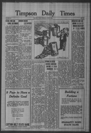 Primary view of object titled 'Timpson Daily Times (Timpson, Tex.), Vol. 32, No. 111, Ed. 1 Monday, June 5, 1933'.