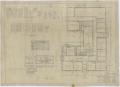 Technical Drawing: High School Building, Haskell, Texas: Floor Plan and Schedules