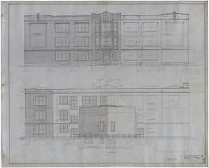 Primary view of object titled 'High School Building Midland, Texas: Elevations'.
