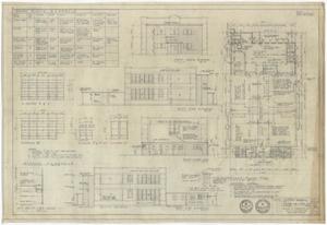 Primary view of object titled 'Winters School Cafeteria, Winters, Texas: Floor Plan and Elevations'.