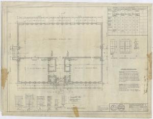 Primary view of object titled 'Activity Building, Haskell, Texas: Floor Plan'.