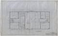 Technical Drawing: Rule High School Building Rule, Texas: Second Floor Plan