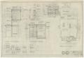 Technical Drawing: Winters School Cafeteria, Winters, Texas: Floor Plan and Sections