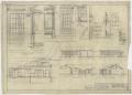 Technical Drawing: Homemaking Building, Haskell, Texas: Elevations and Details