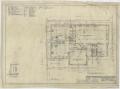 Technical Drawing: Homemaking Building, Haskell, Texas: Mechanical Floor Plan