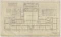 Technical Drawing: Grade School Building, Haskell, Texas: Floor Plan