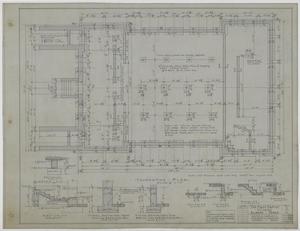 Primary view of object titled 'First Baptist Church, Albany, Texas: Foundation Plan'.