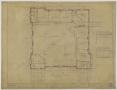 Technical Drawing: First Methodist Episcopal Church, De Leon, Texas: First Floor Plan
