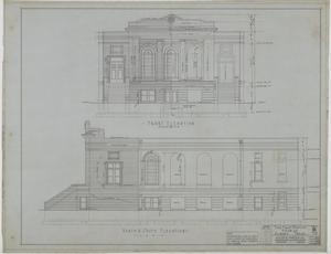 Primary view of object titled 'First Baptist Church, Albany, Texas: Elevations'.