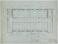 Technical Drawing: Holy Trinity Parish School Building, Dallas, Texas: First Floor Plan