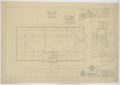 Primary view of First Baptist Church Educational Building, Breckenridge, Texas: Second Floor Plan
