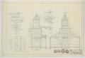 Technical Drawing: Methodist Church Building, Loraine, Texas: Sections