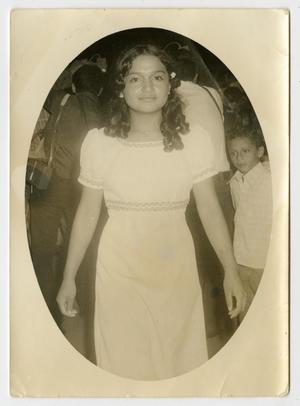 Primary view of object titled '[Photograph of a Young Woman Wearing a Long Dress]'.