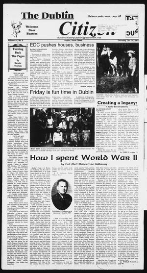 Primary view of object titled 'The Dublin Citizen (Dublin, Tex.), Vol. 14, No. 9, Ed. 1 Thursday, October 30, 2003'.