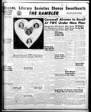 Primary view of object titled 'The Rambler (Fort Worth, Tex.), Vol. 21, No. 16, Ed. 1 Tuesday, January 18, 1949'.