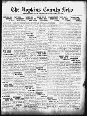 Primary view of object titled 'The Hopkins County Echo (Sulphur Springs, Tex.), Vol. 57, No. 40, Ed. 1 Friday, October 5, 1934'.