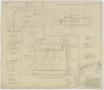Technical Drawing: School Building, Lueders, Texas: Roof Plan