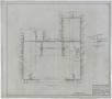 Technical Drawing: School Building, Lueders, Texas: Foundation Mechanical Plan