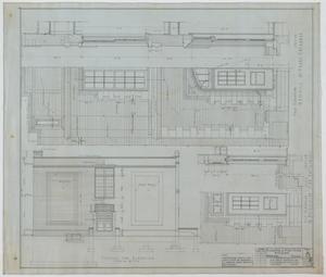 Primary view of object titled 'High School Building, Merkel, Texas: Entrance Details'.