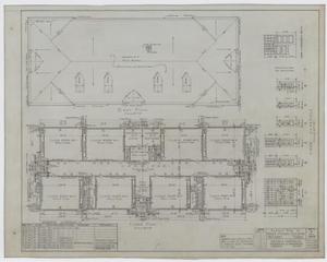 Primary view of object titled 'High School Building, McCamey, Texas: Floor Plan'.