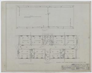 Primary view of object titled 'High School Building, McCamey, Texas: Floor and Attic Plans'.