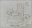 Technical Drawing: School Building, Lueders, Texas: Main Floor Mechanical Plan