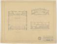Primary view of School Auditorium/Gymnasium, Loraine, Texas: Floor Plan and Sections