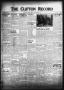 Newspaper: The Clifton Record (Clifton, Tex.), Vol. 54, No. 39, Ed. 1 Friday, No…