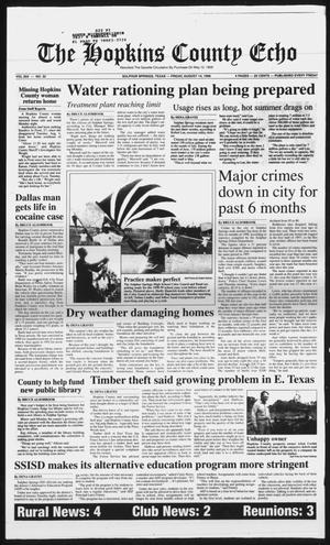Primary view of object titled 'The Hopkins County Echo (Sulphur Springs, Tex.), Vol. 203, No. 33, Ed. 1 Friday, August 14, 1998'.