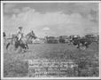 Photograph: [Photograph of Matlock Rose riding the quarter horse Buster Waggoner …