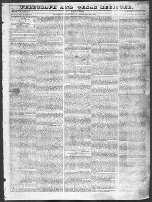 Primary view of Telegraph and Texas Register (Houston, Tex.), Vol. 10, No. 47, Ed. 1, Wednesday, November 19, 1845