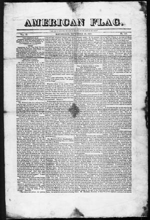 Primary view of American Flag. (Matamoros, Tamaulipas, Mexico), Vol. 2, No. 137, Ed. 1, Wednesday, September 29, 1847