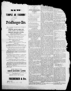 The Austin Evening News (Austin, Tex.), Vol. 1, No. 20, Ed. 1, Friday, June 2, 1875