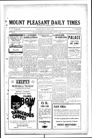 Primary view of object titled 'Mount Pleasant Daily Times (Mount Pleasant, Tex.), Vol. 10, No. 214, Ed. 1 Saturday, November 16, 1929'.