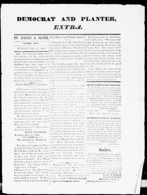 Primary view of The Democrat and Planter Extra (Columbia, Tex.), Ed. 1, Tuesday, December 3, 1861