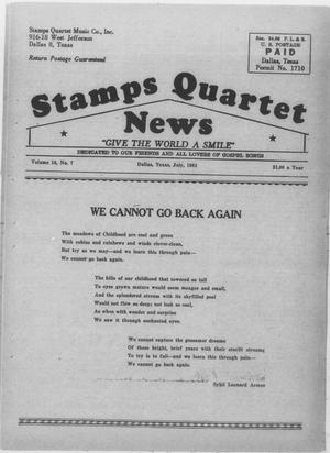Primary view of object titled 'Stamps Quartet News (Dallas, Tex.), Vol. 16, No. 7, Ed. 1 Saturday, July 1, 1961'.